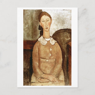 Girl in a Yellow Dress, Modigliani Postcard