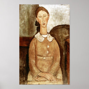 Girl in a Yellow Dress, Modigliani Poster
