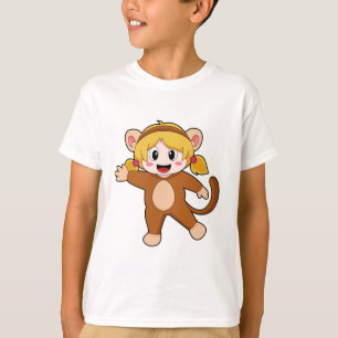 Girl in Costume as Monkey T-Shirt