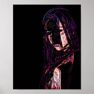 Girl In Darkness Poster
