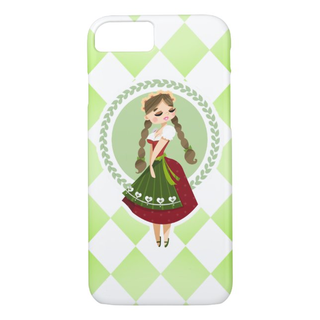 Girl in Dirndl Case-Mate iPhone Case (Back)