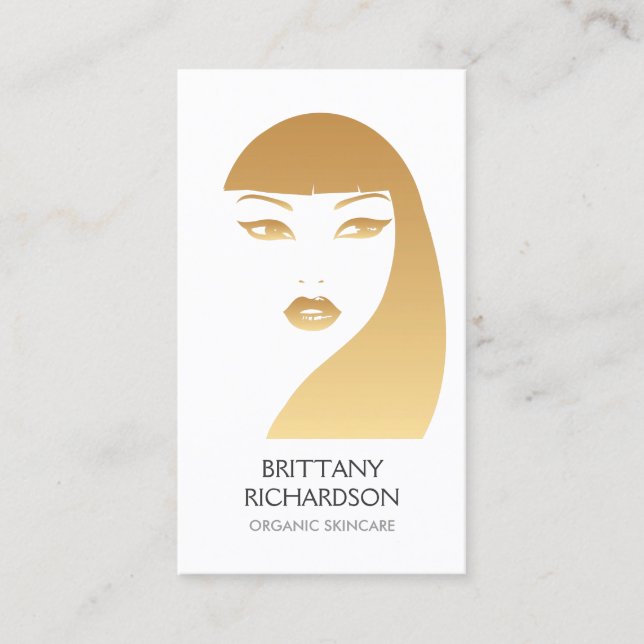 GIRL IN GOLD No. 1 Business Card (Front)