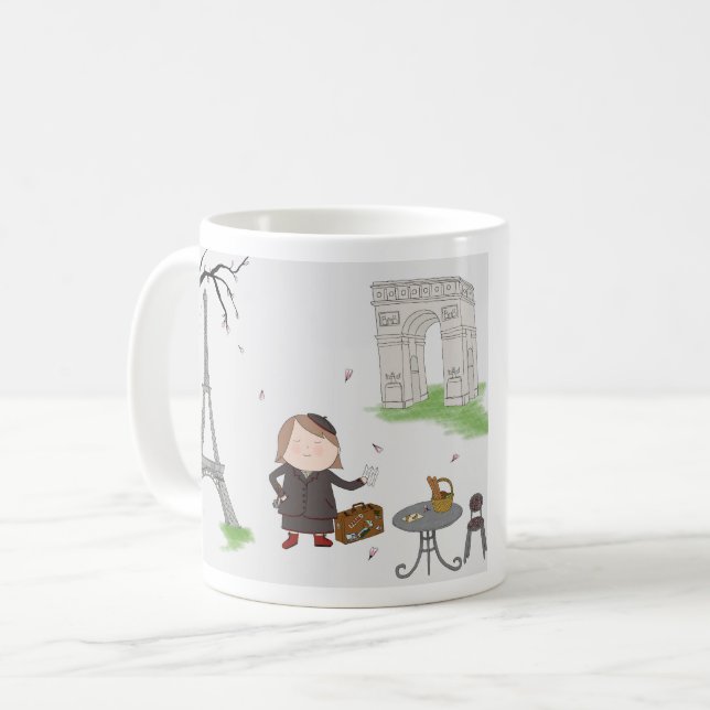 Girl in Paris mug (Front Left)