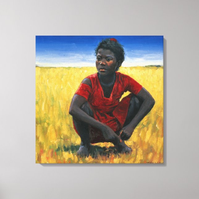 Girl in Red 1992 Canvas Print (Front)