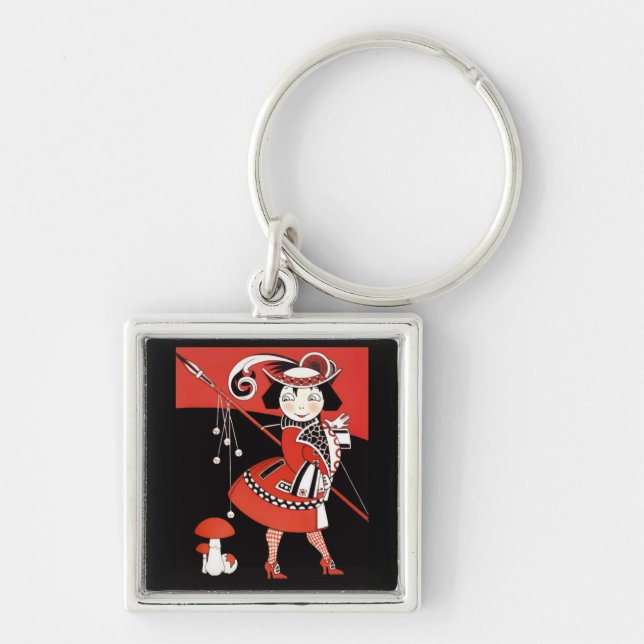 Girl in Red Keychain (Front)
