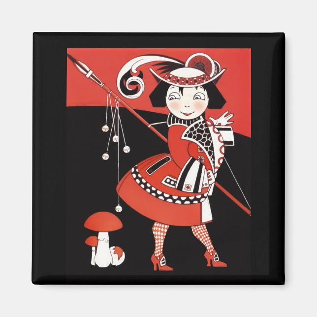 Girl in Red Magnet (Front)