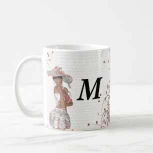 Girl in summer hat coffee mug