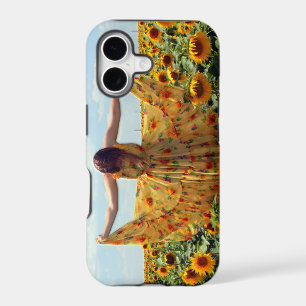 Girl in Sunflower Field