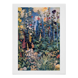 Girl in the Flower Garden, Jessie Willcox Smith Poster