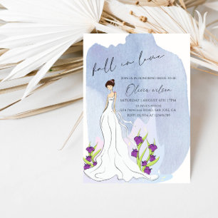 Girl in the Garden Bridal Shower - Elegant Floral Invitation