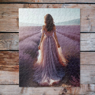 Girl in the lavender jigsaw puzzle