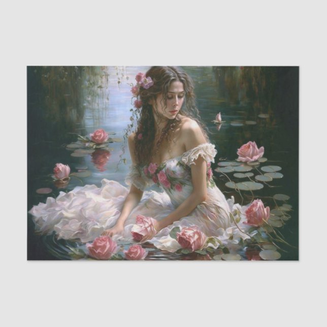 Girl in Water Tissue Paper (Front)