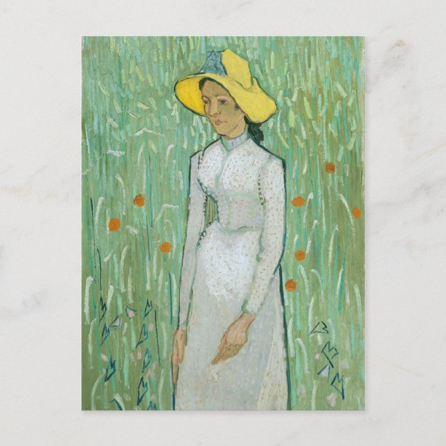 Girl in White by Vincent van Gogh Postcard (Front)