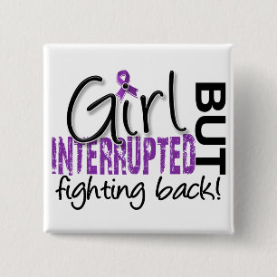 Girl Interrupted 2 Epilepsy 2 Inch Square Button