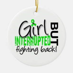 Girl Interrupted 2 Lyme Disease Ceramic Ornament