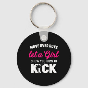 Girl Karate Funny Daughter Kick Boxer Gift  Keychain