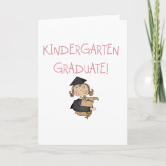 Girl Kindergarten Graduate Tshirts and Gifts Card