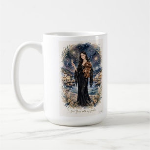 Girl kissing Poodle Puppy–Poodle Mom Coffee Mug