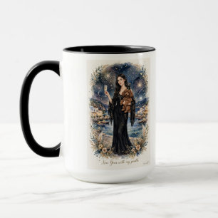 Girl kissing Poodle Puppy–Poodle Mom Mug