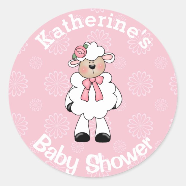 Girl Lamb Stickers (Front)