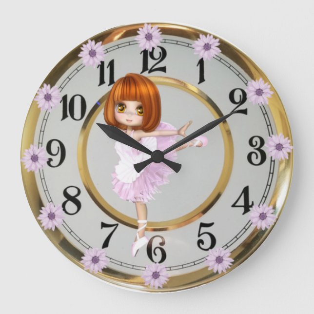 Girl Large Clock (Front)