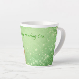 Girl Latte Coffee Mug | Green Feminine Aesthetic