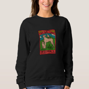 Girl Likes Saving Animals Saying Animal Rescue Sweatshirt