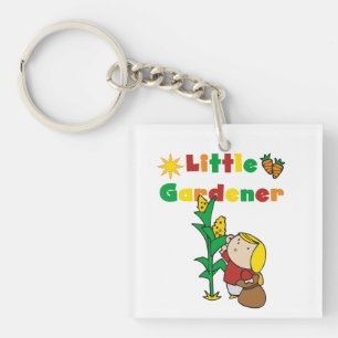 Girl Little Gardener Keychain