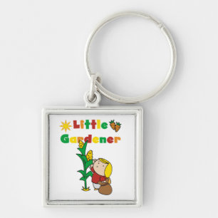 Girl Little Gardener Keychain