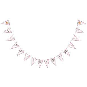 Girl Little Pumpkin Birthday Bunting Flags