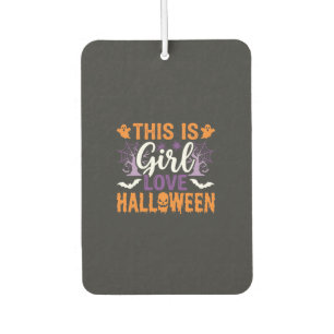 Girl Love Halloween Ghost Design_1 Air Freshener