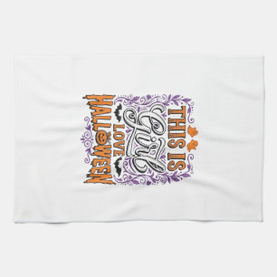 Girl Love Halloween Vintage Cute Spooky Shirt Desi Kitchen Towel