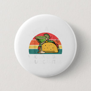 Girl Love Tacos Margarita Shirt Cinco De Mayo Mexi 2 Inch Round Button
