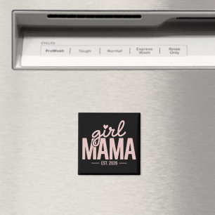 Girl Mama Est 2026 Pregnancy Reveal Mom To Be  Magnet