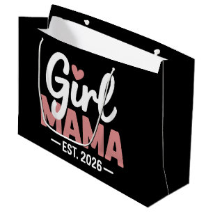 Girl Mama Est 2026 Pregnancy Reveal New Mom to Be Large Gift Bag
