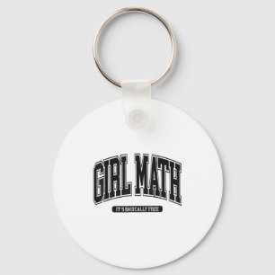 Girl Math University Keychain