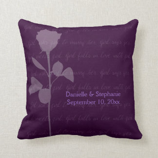 Girl Meets Girl Throw Pillow