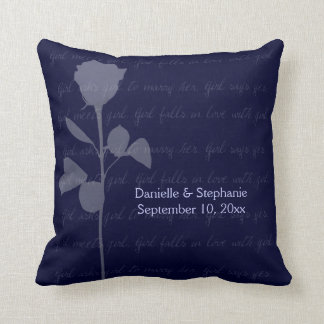 Girl Meets Girl Throw Pillow