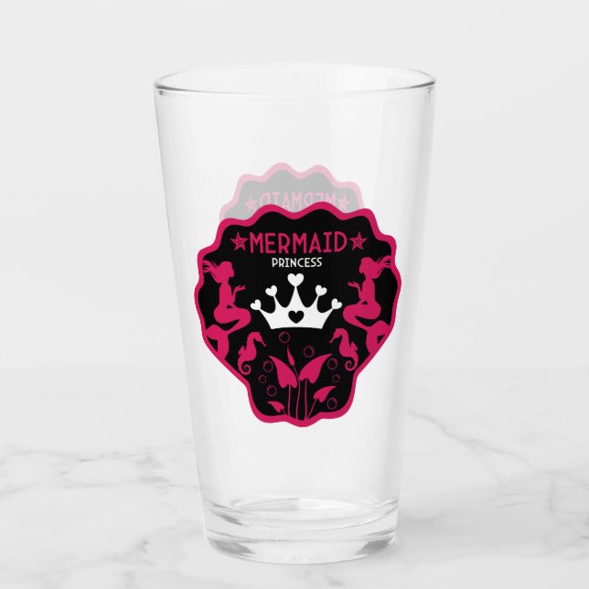  Girl Mermaid Princess Glass (Front)