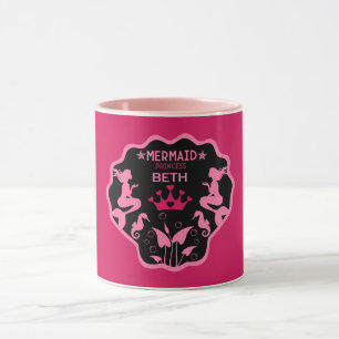 Girl Mermaid Princess Mug