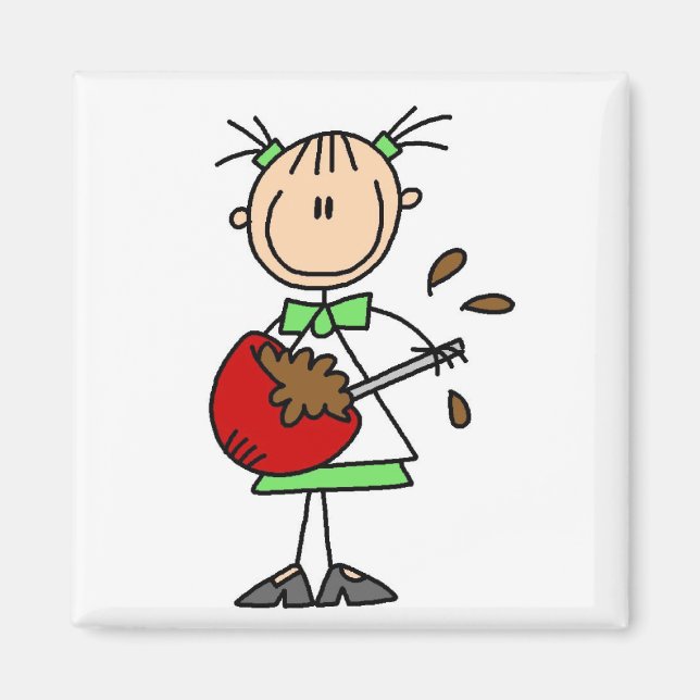 Girl Mixing Batter T-shirts and Gifts Magnet (Front)