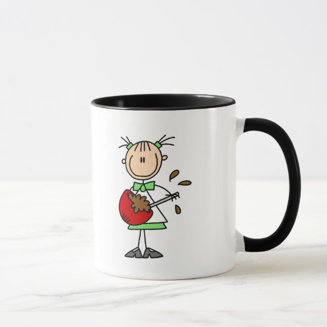 Girl Mixing Batter T-shirts and Gifts Mug (Right)