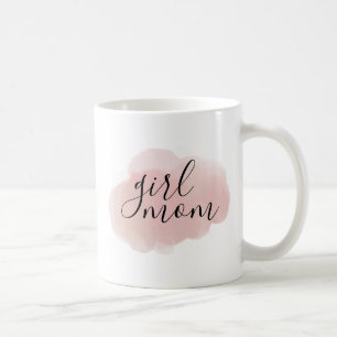 Girl Mom Watercolor Mug