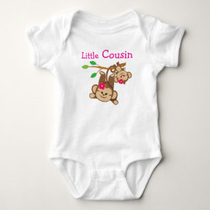 Girl Monkeys Little Cousin Baby Bodysuit