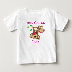 Girl Monkeys Little Cousin Baby T-Shirt