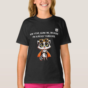 Girl New Year, Same Me dark T-Shirt