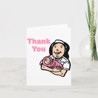 girl nurse thank you card