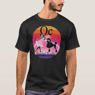 Girl Oc Standard Poodles Dog Lover Vintage T-Shirt