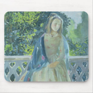 Girl on Balcony, 1900 Mouse Pad