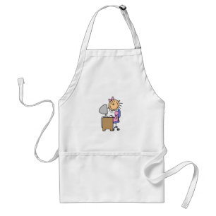 Girl on Computer Standard Apron